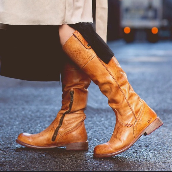 NEW BED STU Jacqueline tall leather cognac boots size 6.5 - Picture 3 of 16